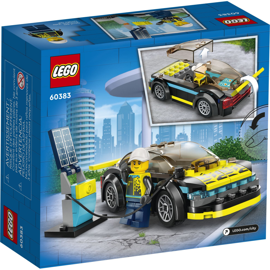 Конструктор LEGO City Електричний спортивний автомобіль 95 деталей (60383) - зображення 6