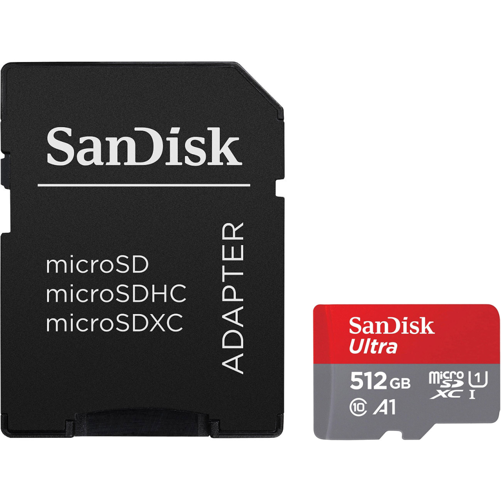 Карта пам'яті SanDisk 512GB microSDXC class 10 UHS-I Ultra (SDSQUAC-512G-GN6MA) - зображення 1