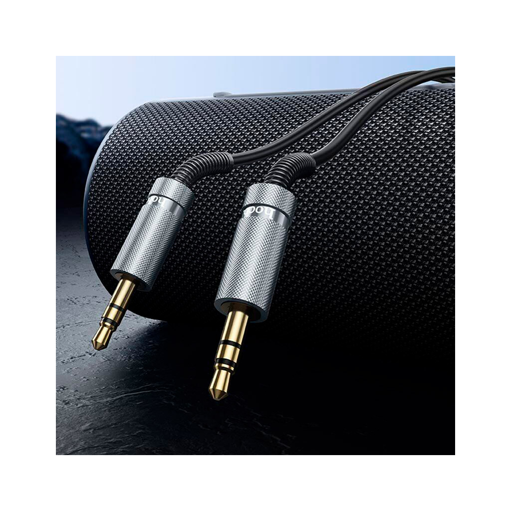 Кабель мультимедійний 3.5mm M to 3.5mm M 3.0m Black HOCO (6942007631235) - изображение 7