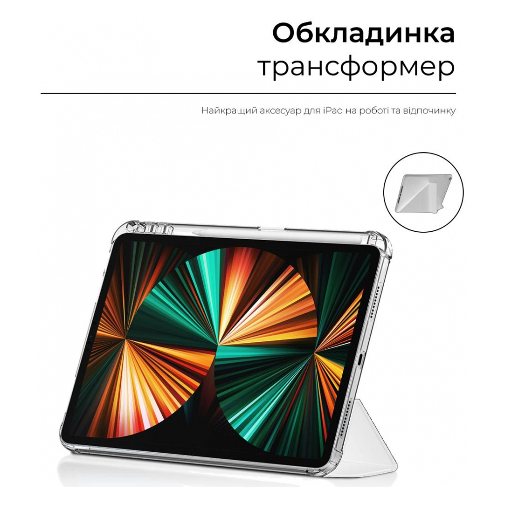 Чохол до планшета Armorstandart Y-type Case with Pencil Holder Apple iPad Pro 12.9 2020 / 2021 Dark Blue (ARM62321) - зображення 3