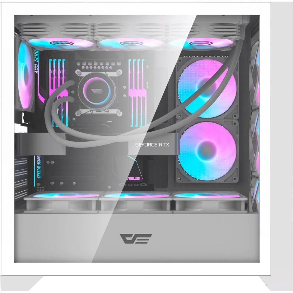 Корпус для ПК DARKFLASH DRX90 GLASS WHITE - зображення 11