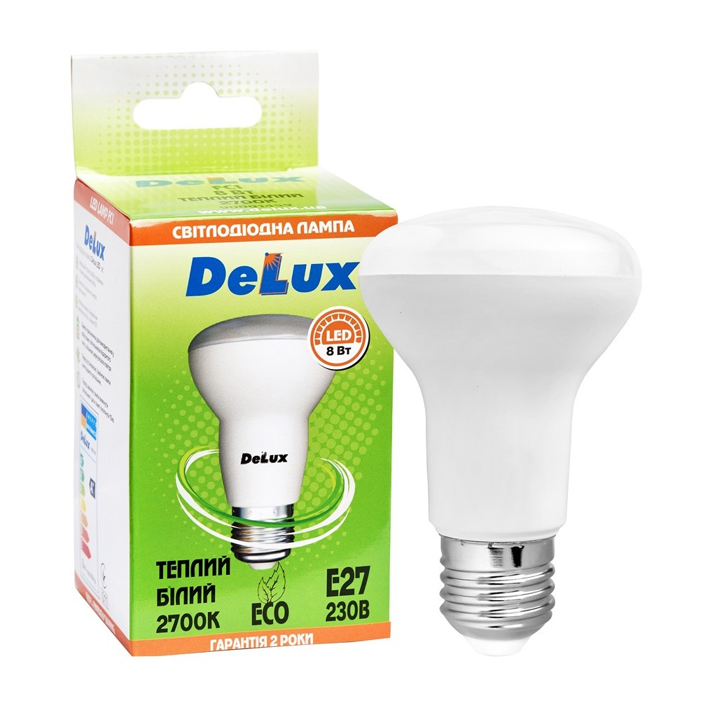 Лампочка Delux FC1 8 Вт R63 2700K 220В E27 (90001459) - изображение 3