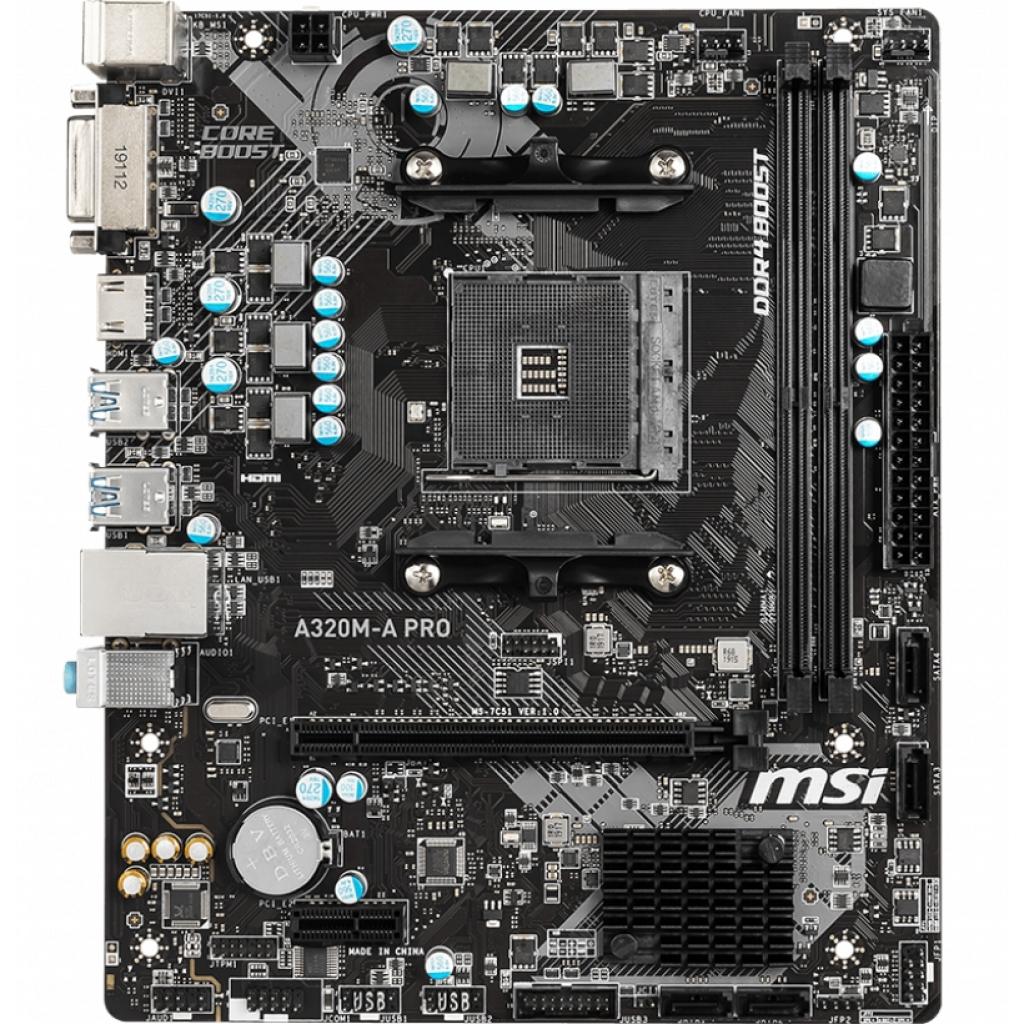 Материнська плата MSI A320M-A PRO - зображення 2