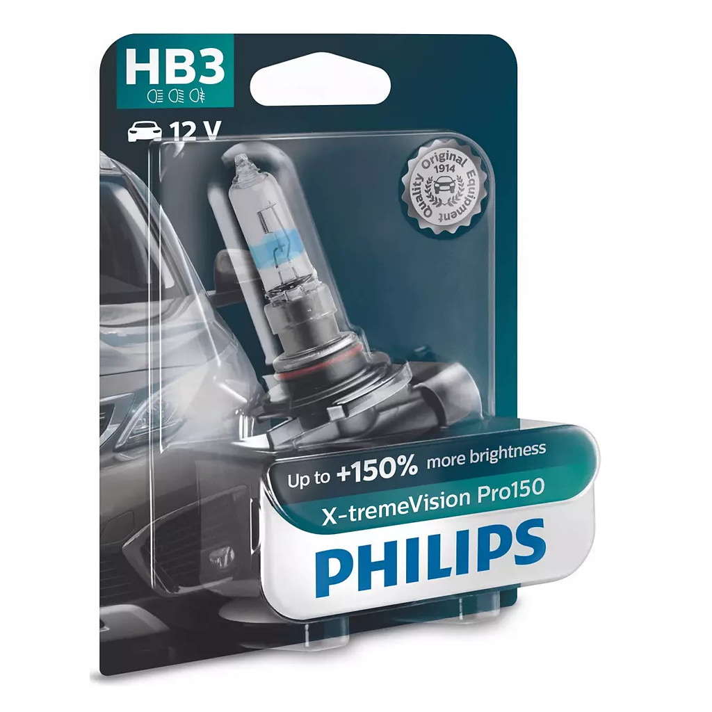 Автолампа Philips HB3 X-treme VISION PRO +150%, 3700K, 1шт/блістер (9005XVPB1) - зображення 1