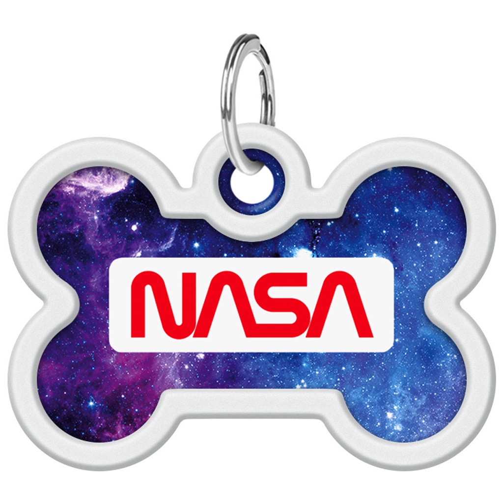 Адресник для тварин WAUDOG Smart ID з QR паспортом "NASA21", кістка 40х28 мм (0640-0148) - изображение 2