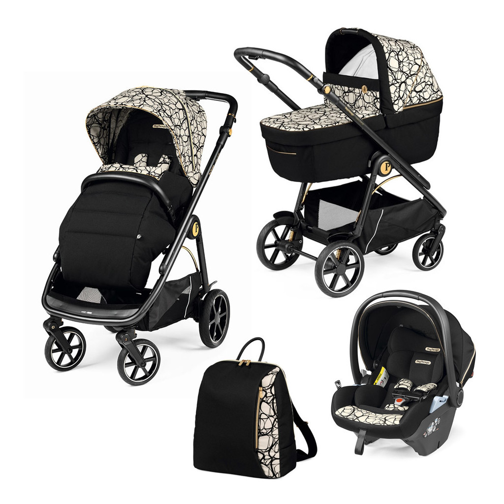 Коляска Peg-Perego 3 в 1 Veloce Grafic Gold Lounge (PACK-VEL31LG000002) - зображення 1