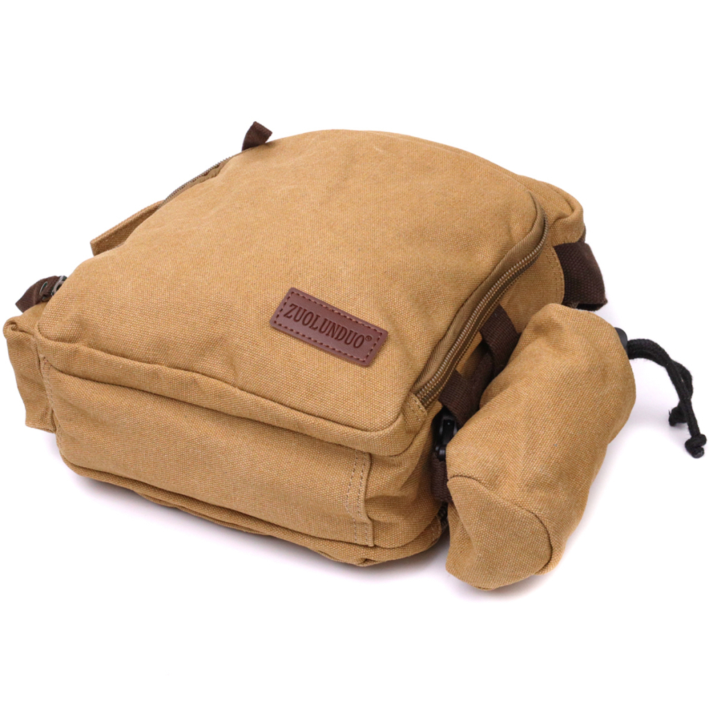 Сумка Vintage Текстильна сумка з чохлом для води Пісочна (22210) - зображення 5