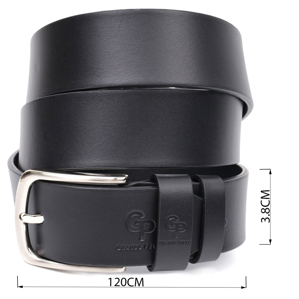 Ремінь Grande Pelle Під джинси з натуральної шкіри Чорний (11684) - зображення 3
