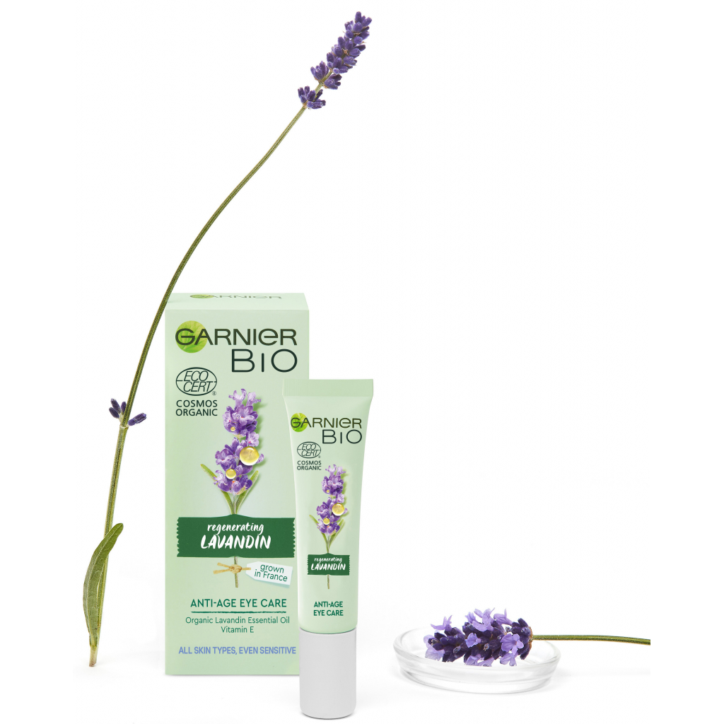 Крем для шкіри навколо очей Garnier Bio Антивіковий з екстрактом лавандину 15 мл (3600542264198) - зображення 3