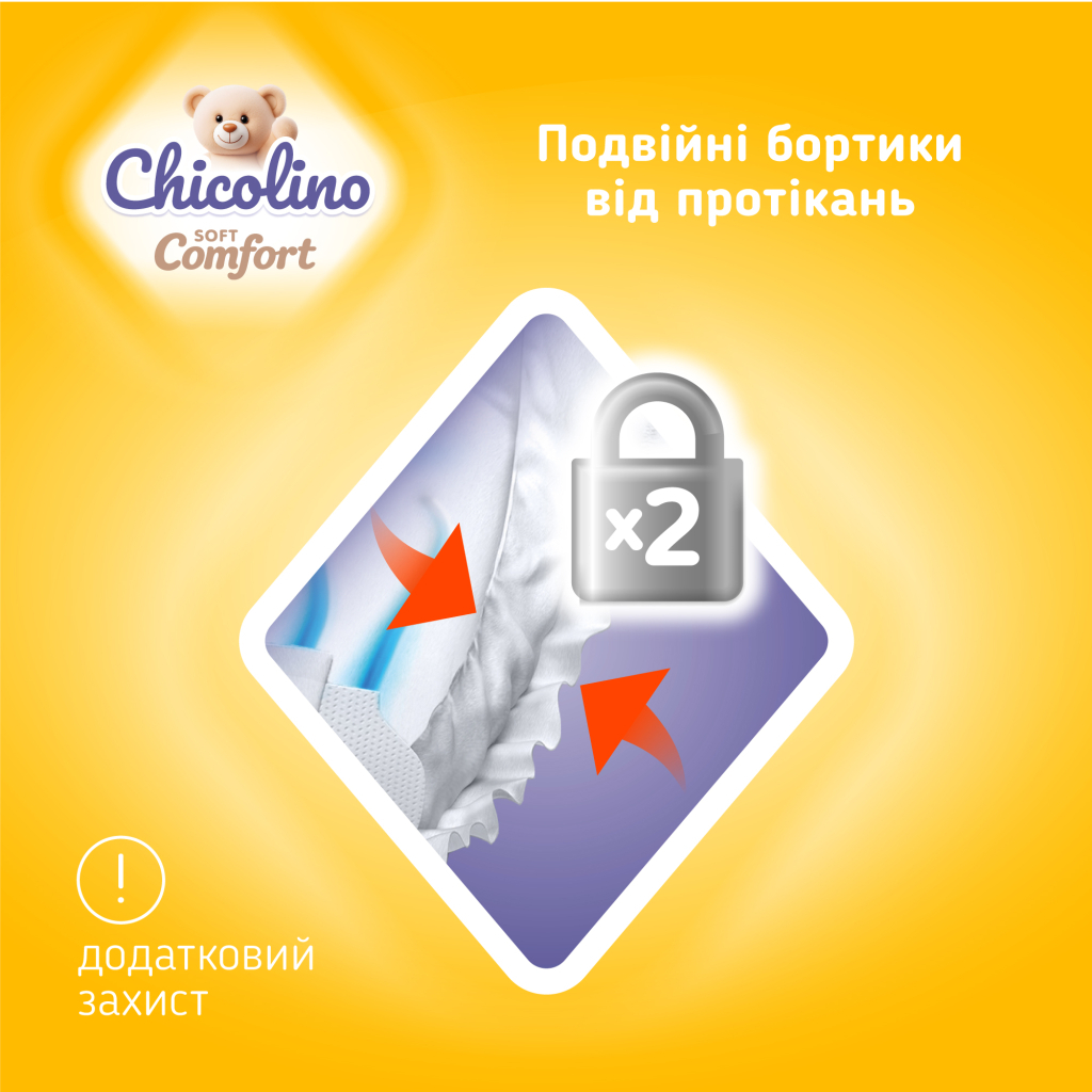 Підгузки Chicolino Soft comfort Розмір 4 (7-14кг) 34 шт (4820204703547) - picture 5