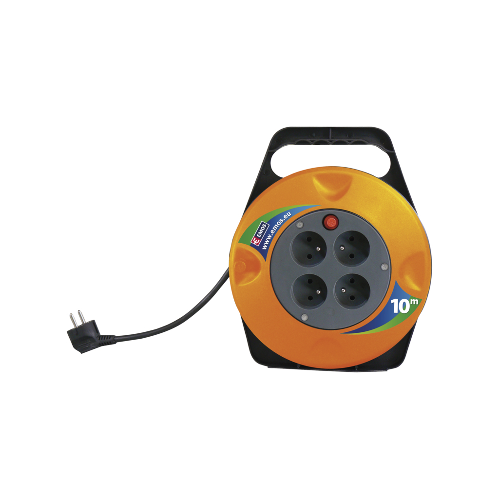Мережевий подовжувач EMOS катушка 4 роз., 10 м (P19510) - зображення 5