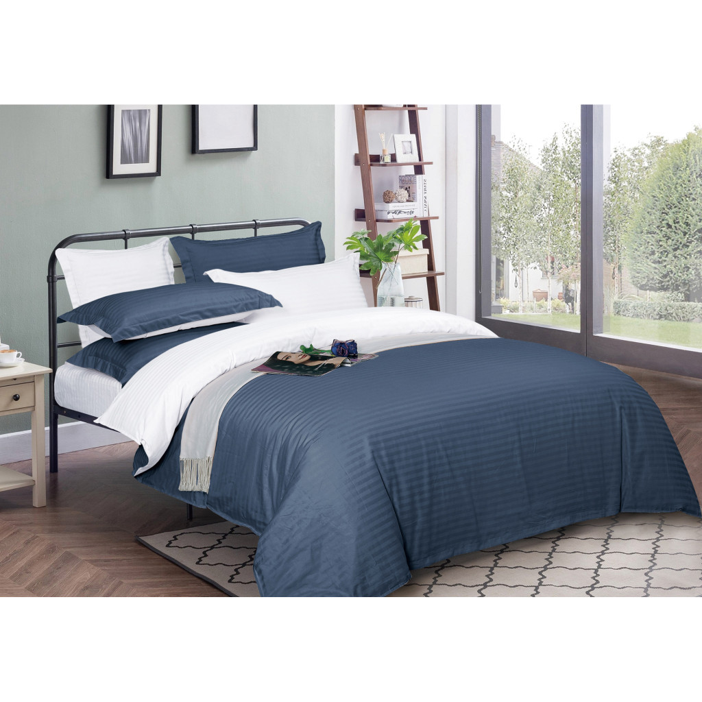 Підковдра MirSon Satin Stripe 30-0020 + 30-0001 Naskirin 200х220 см (2200005265642) - зображення 1