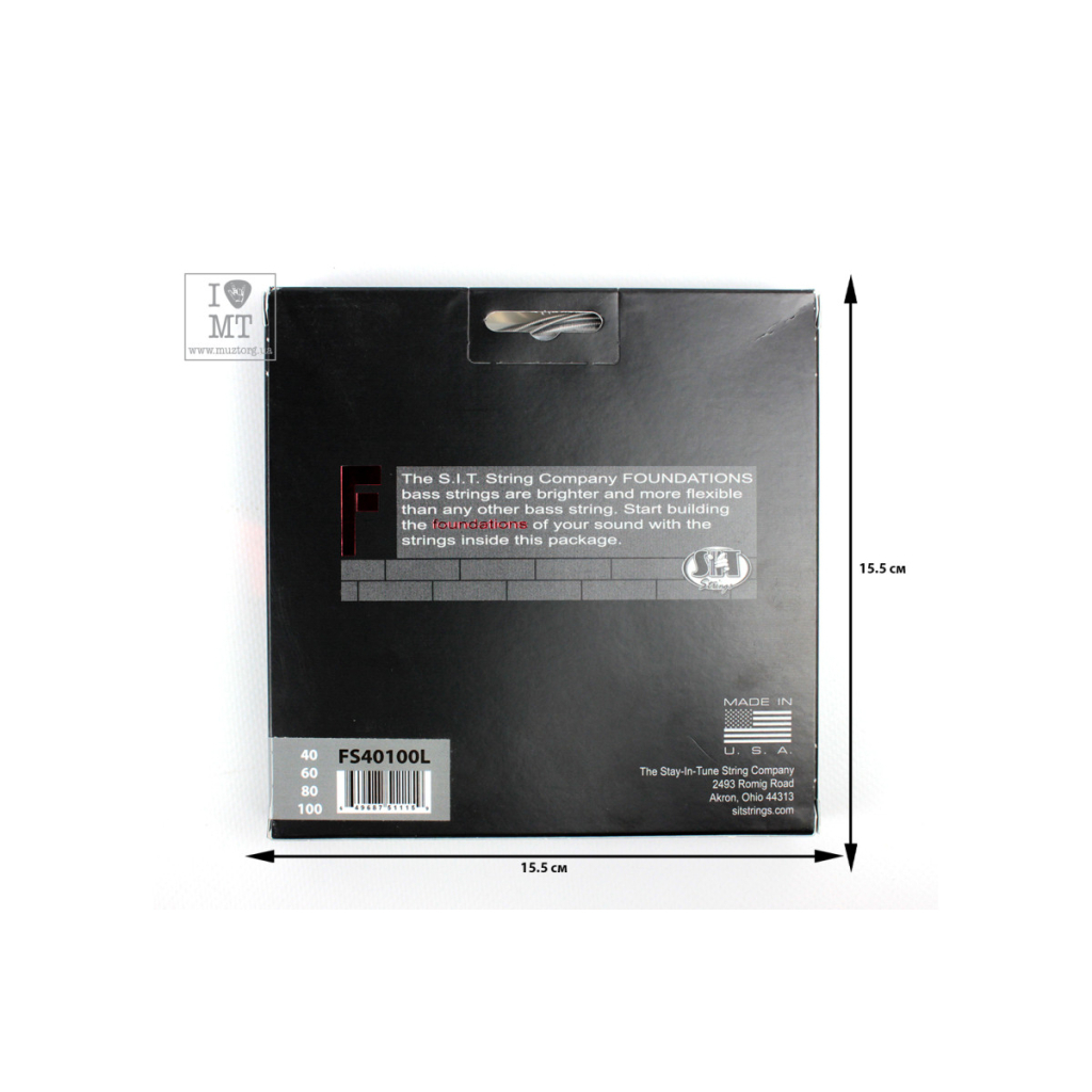 Струни для гітари SIT Strings FS40100L (40-100) (226942) - зображення 2