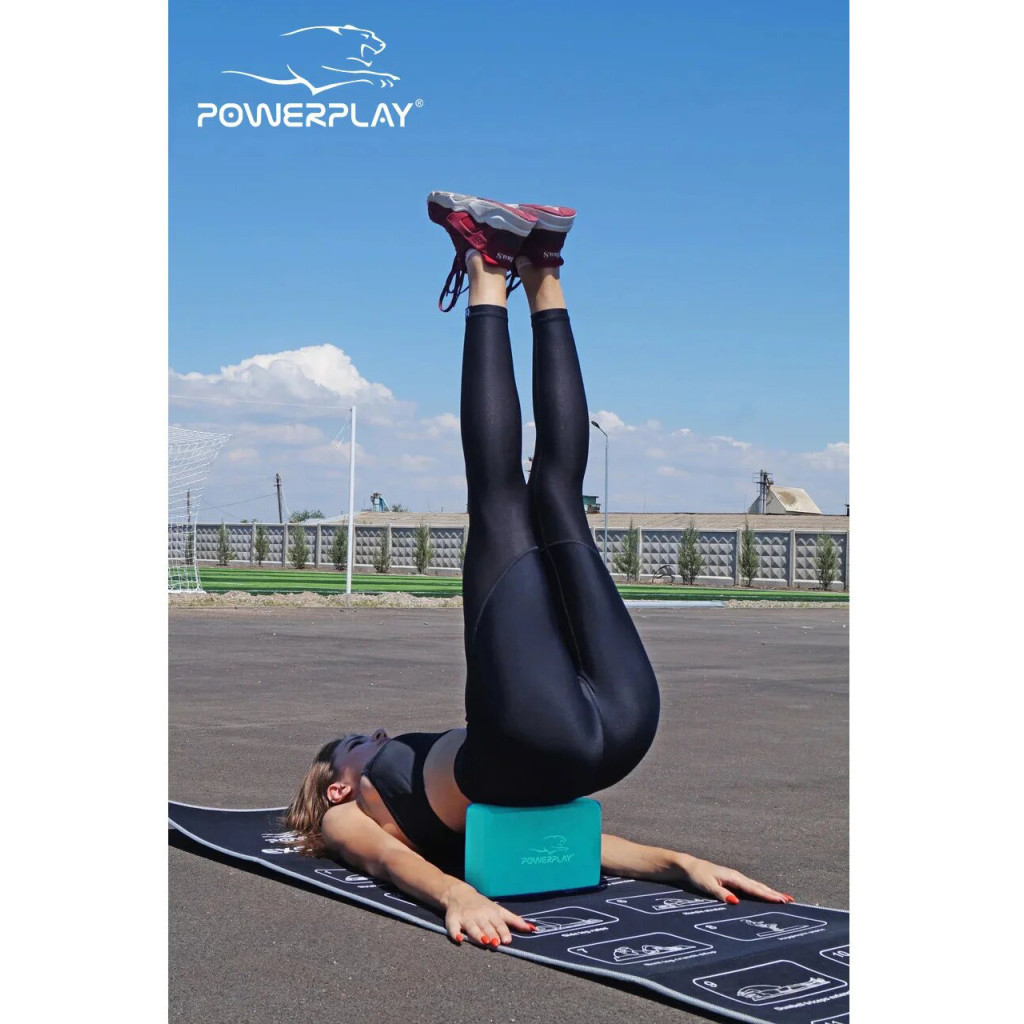 Блок для йоги PowerPlay 4006 Yoga Brick М'ятний (PP_4006_Mint_Yoga_Brick) - зображення 7