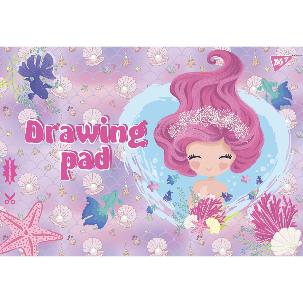 Альбом для малювання Yes А4 скоба, з перфорацією, 12 аркушів (130434) - зображення 5