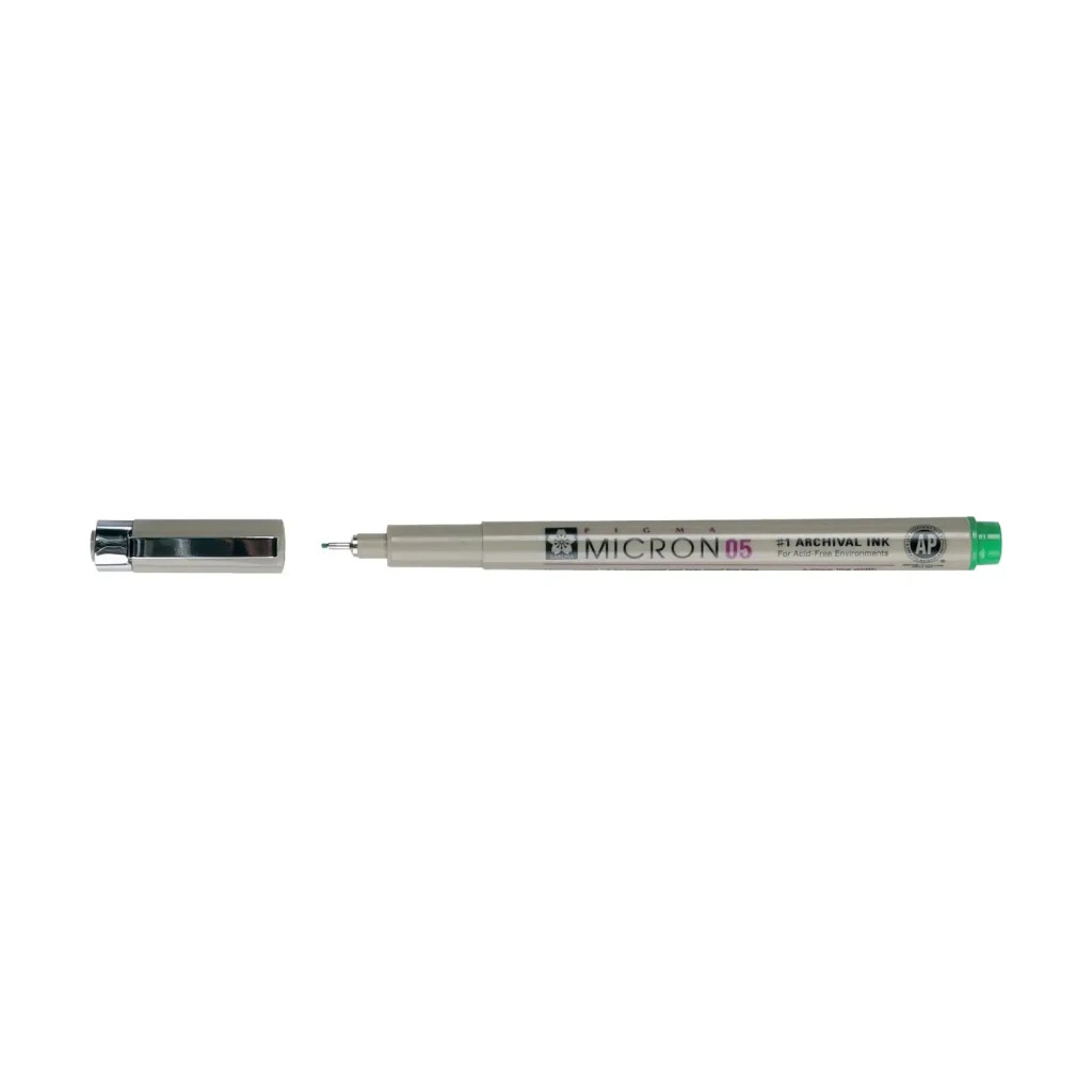 Лайнер Sakura Pigma Micron (0.5) 0,45 мм Світло-зелений (084511377462) - зображення 3