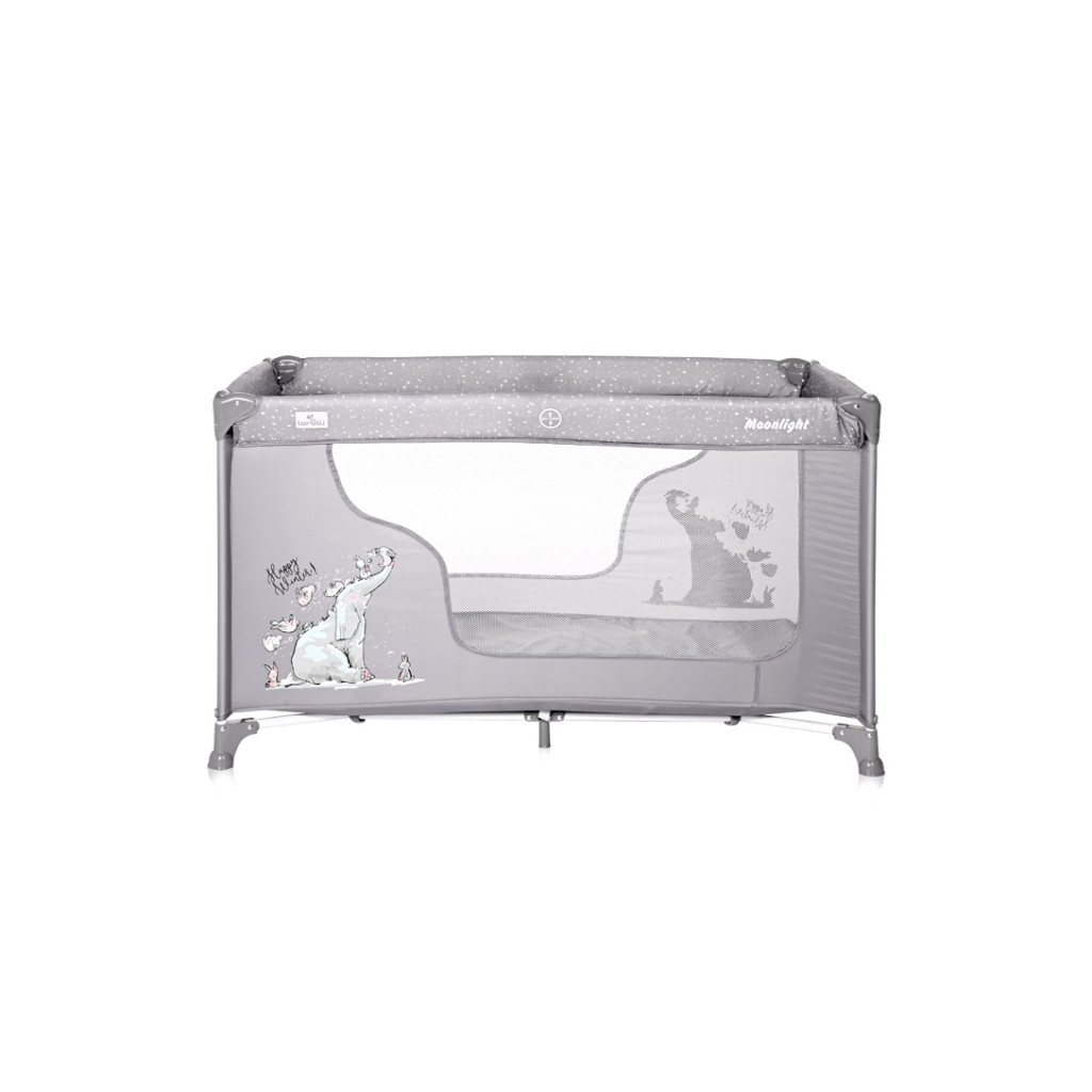 Дитячий манеж Bertoni/Lorelli MOONLIGHT 1L grey fun - зображення 2