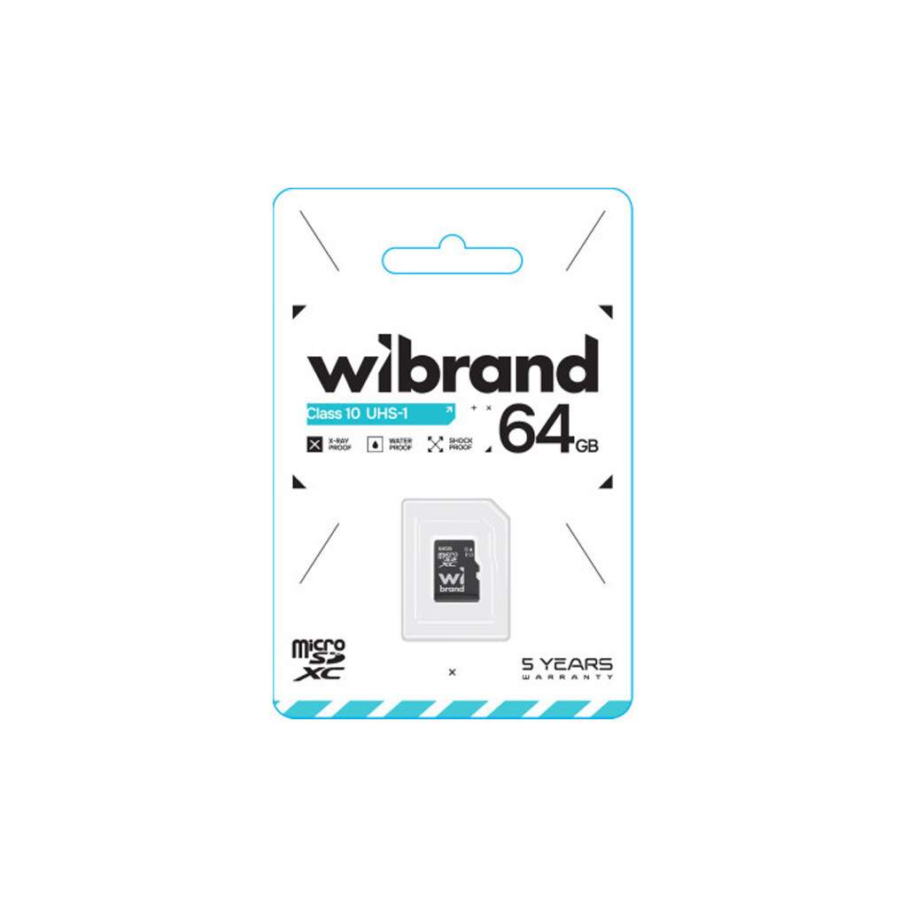 Карта пам'яті Wibrand 64GB mictoSD class 10 UHS-I (WICDXU1/64GB) - зображення 2