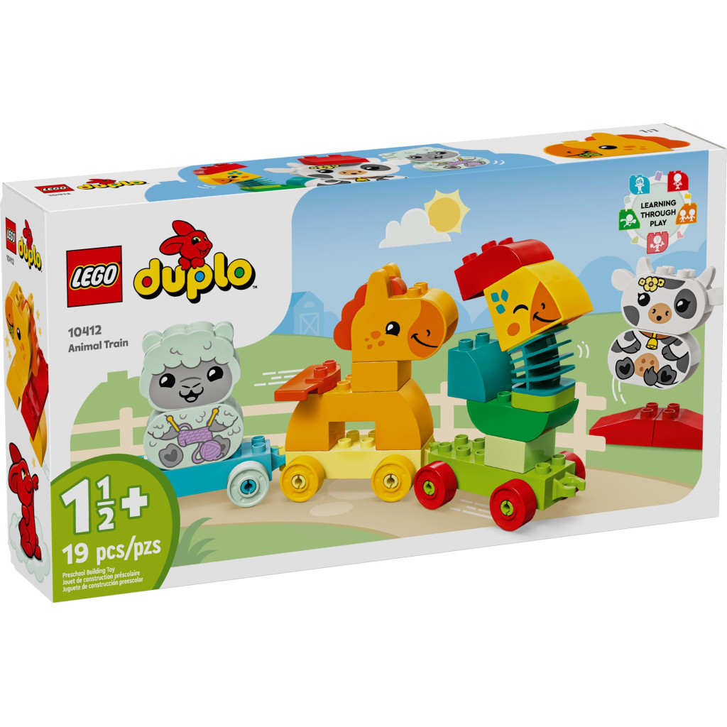 Конструктор LEGO DUPLO My First Потяг тваринок 19 деталей (10412) - зображення 1