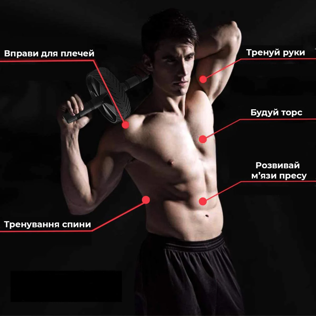 Ролик для преса Power System PS-4059 Phantom AB Wheel Black (4059BK-0) - зображення 4