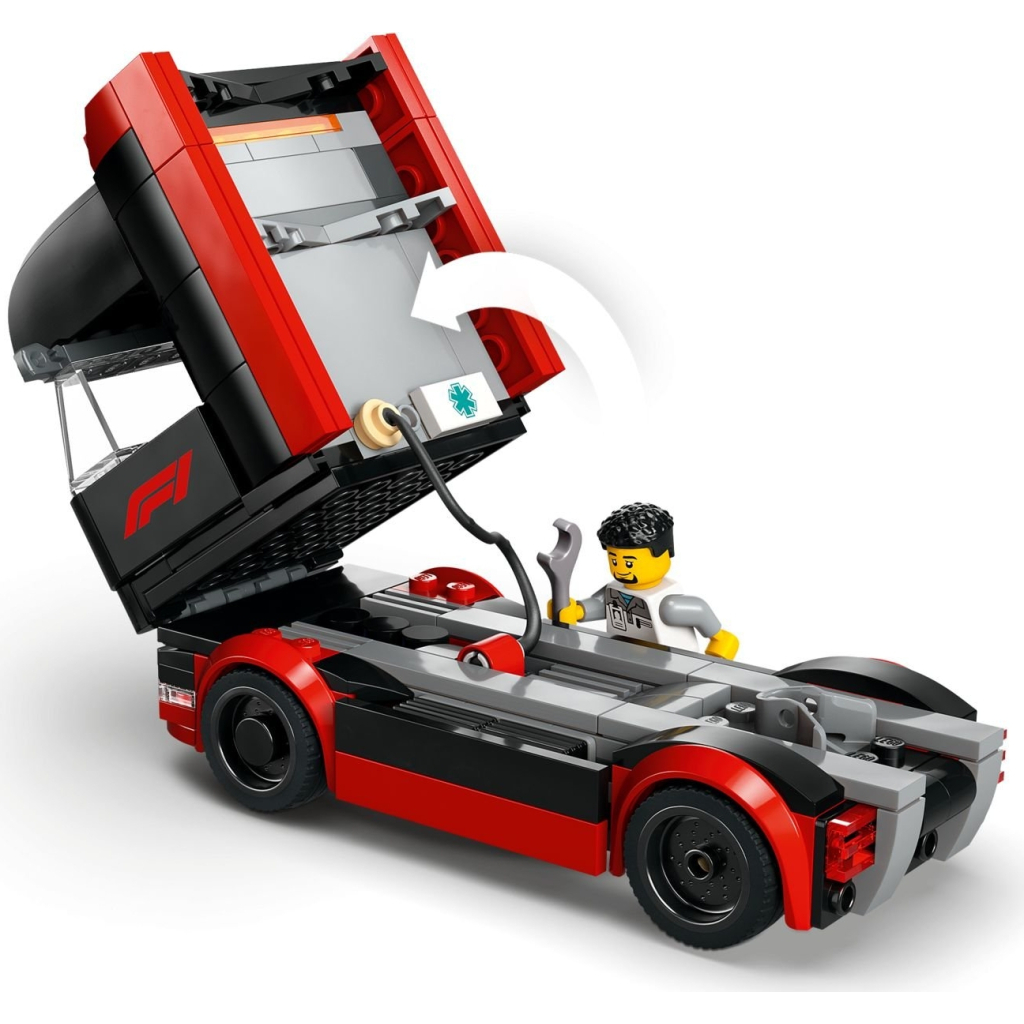 Конструктор LEGO City Вантажівка F1 з автомобілями RB20 та AMR24 (60445) - зображення 5