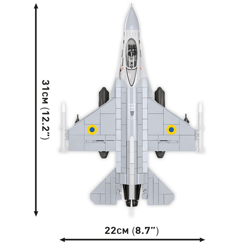Конструктор Cobi Літак F-16C Fighting Falcon (UA), 500 деталей (COBI-5893) - зображення 6