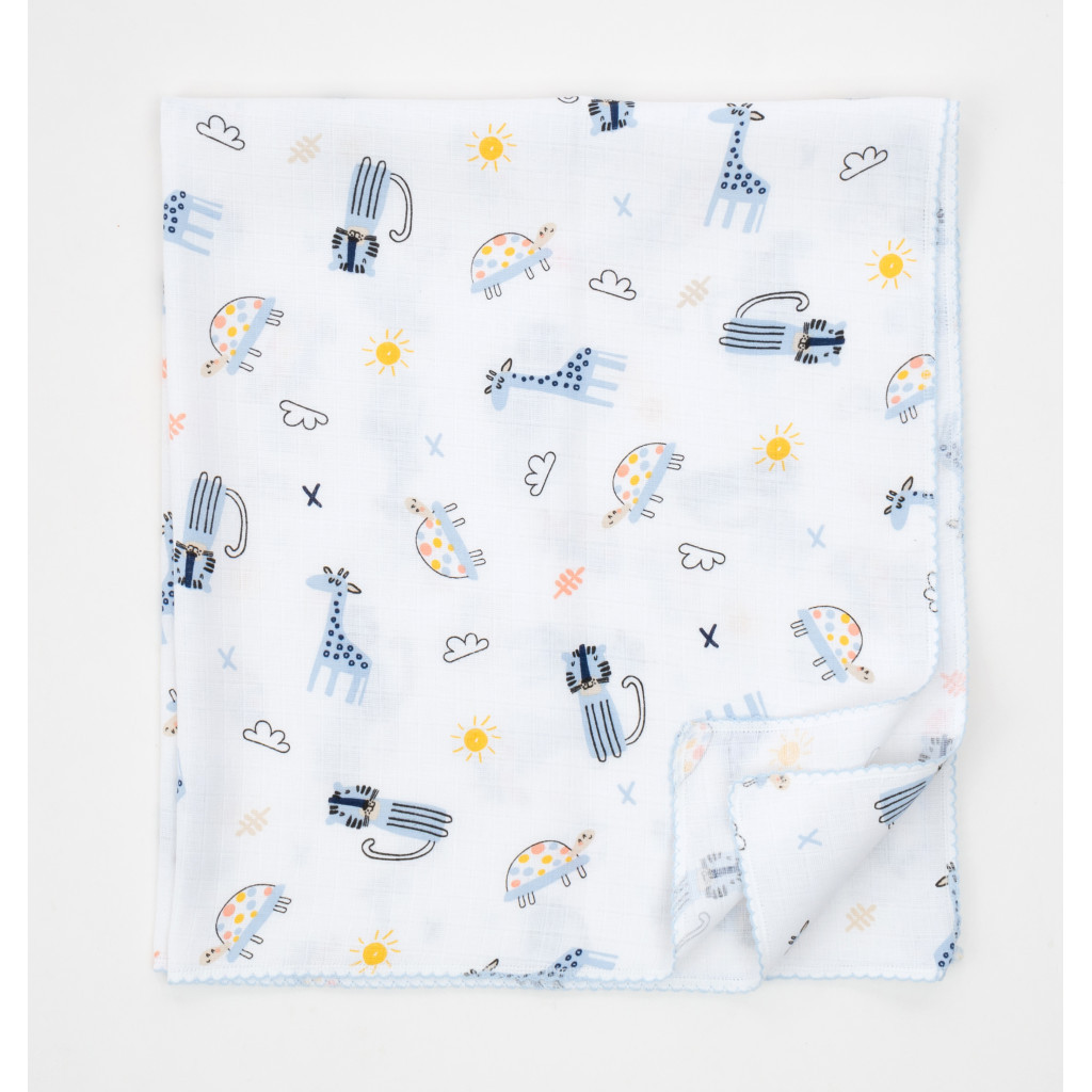 Пелюшки для малюків Breeze муслінова (BTS-574-blue) - зображення 3