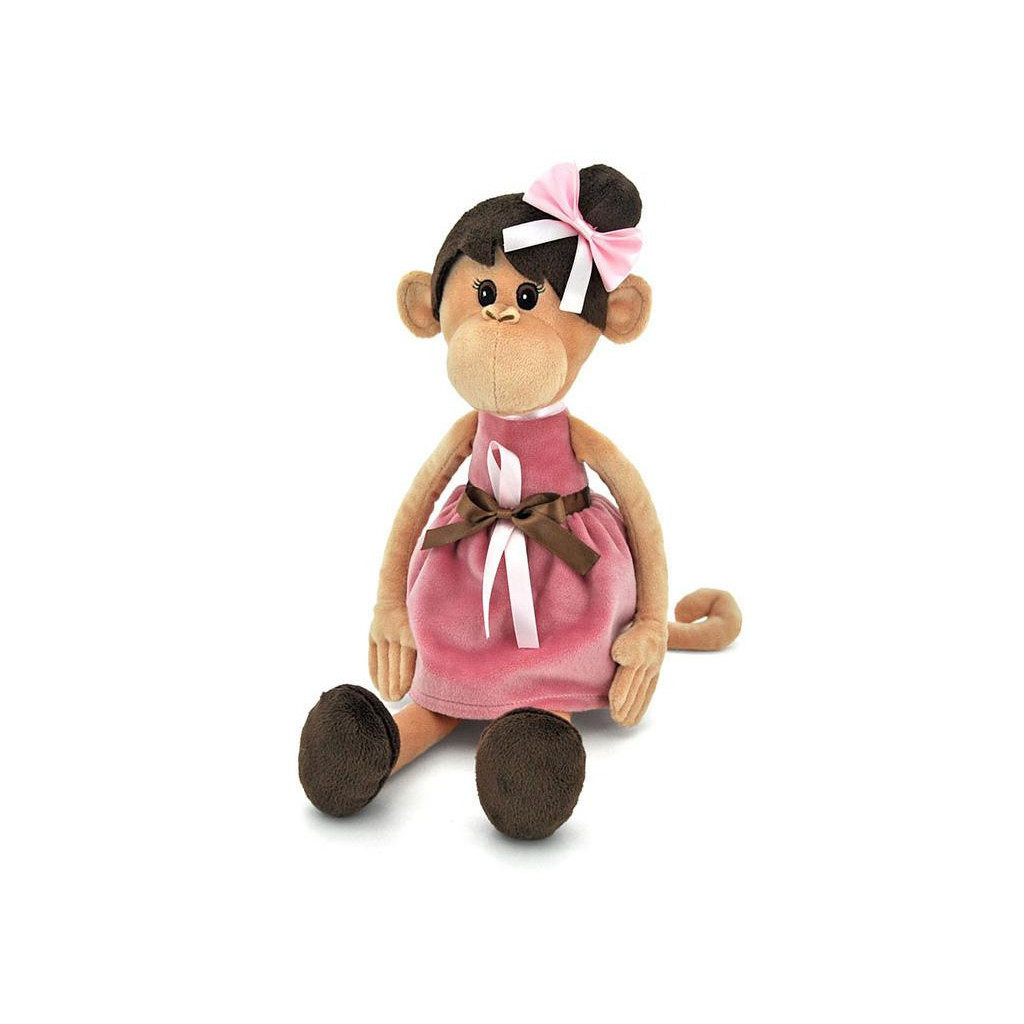 М'яка іграшка Orange Мавпа Міла в сукні та з зачіскою, 45 см (OS105/28) - зображення 1