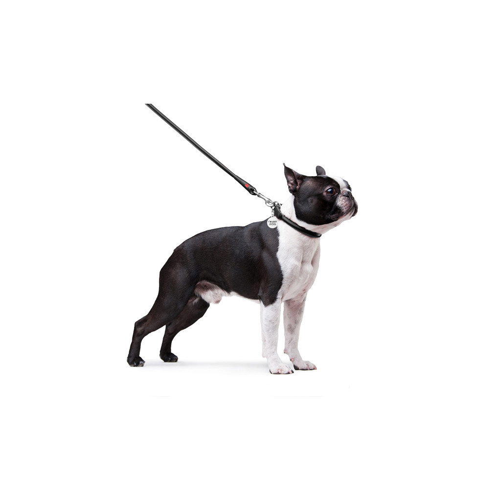 Повідець для собак WAUDOG Glamour круглий XS d 8 мм Д 122 см чорний (33771) - изображение 3