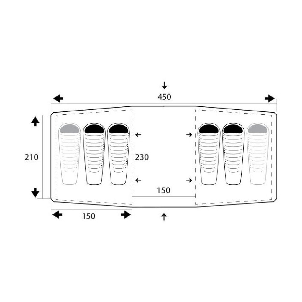 Намет Trimm Comfort II dark lagoon/dark grey (001.009.0072) - зображення 2