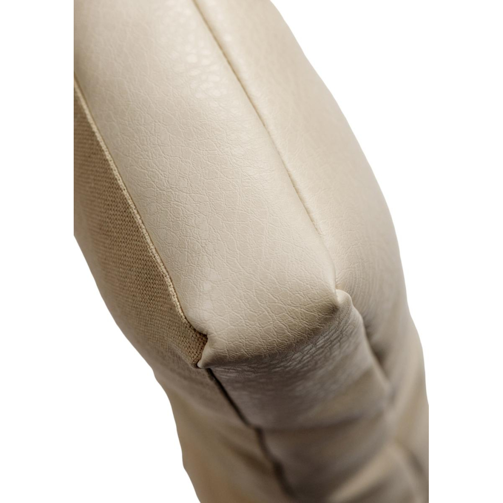 Подушка на стілець Прованс з екошкіри Кремова 40х40 (034077) - зображення 3