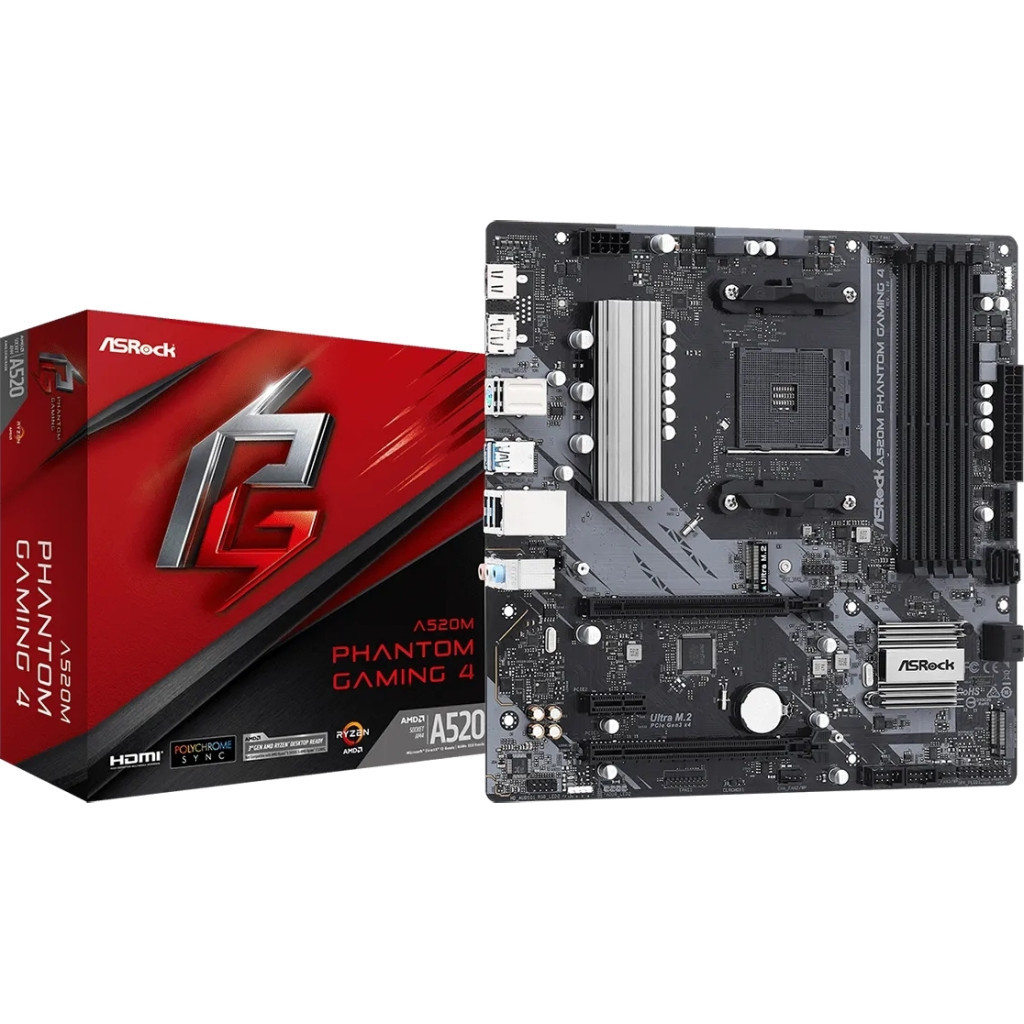 Материнська плата ASRock A520M PHANTOM GAMING 4 - зображення 5