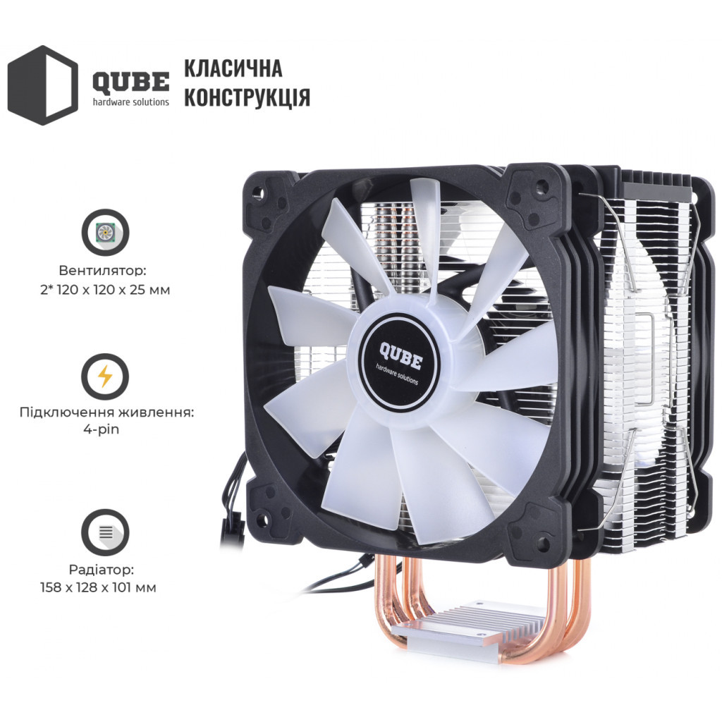 Кулер до процесора Qube QB-OL1000-PLUS - зображення 10