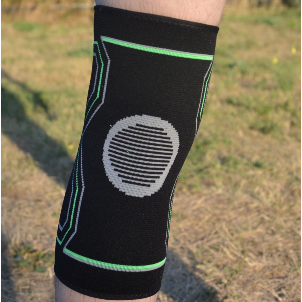 Фіксатор коліна PowerPlay PP-4099 Knee Support Чорно/Зелені S/M (PP_4099_S/M_Bl/Green) - зображення 10