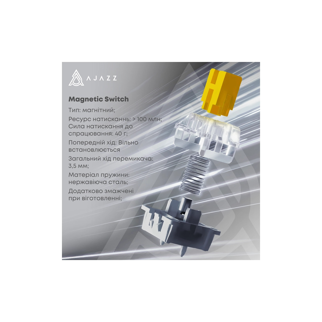 Клавіатура Ajazz AK820 MAX Magnetic Switch RGB USB Black (AK820MAX-WM-BGY) - зображення 4