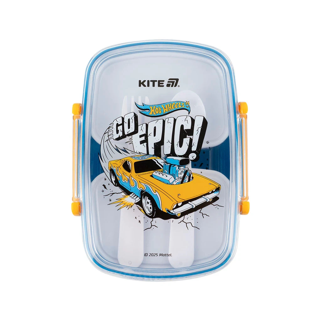 Ланч-бокс дитячий Kite Hot Wheels з наповненням 750 мл (HW25-181) - зображення 2