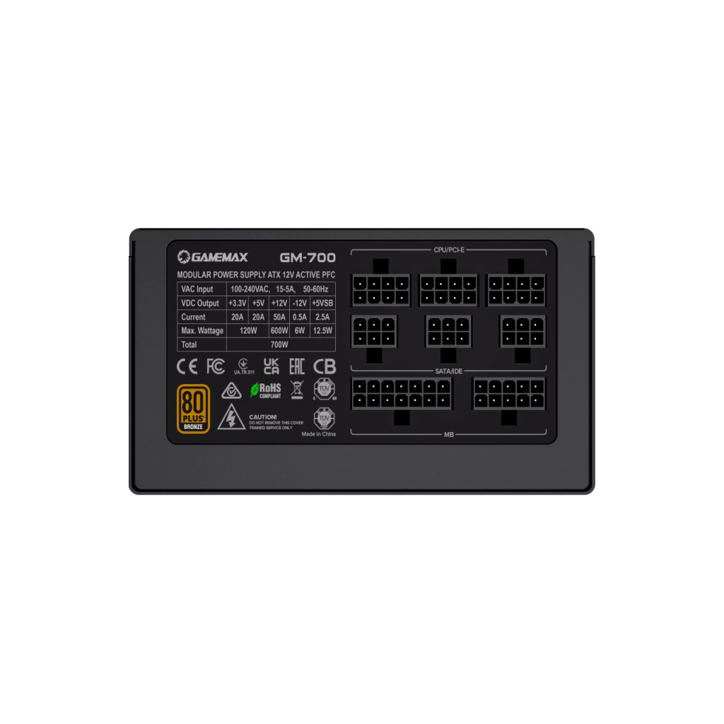 Блок живлення Gamemax 700W (GM-700 Modular) - зображення 6