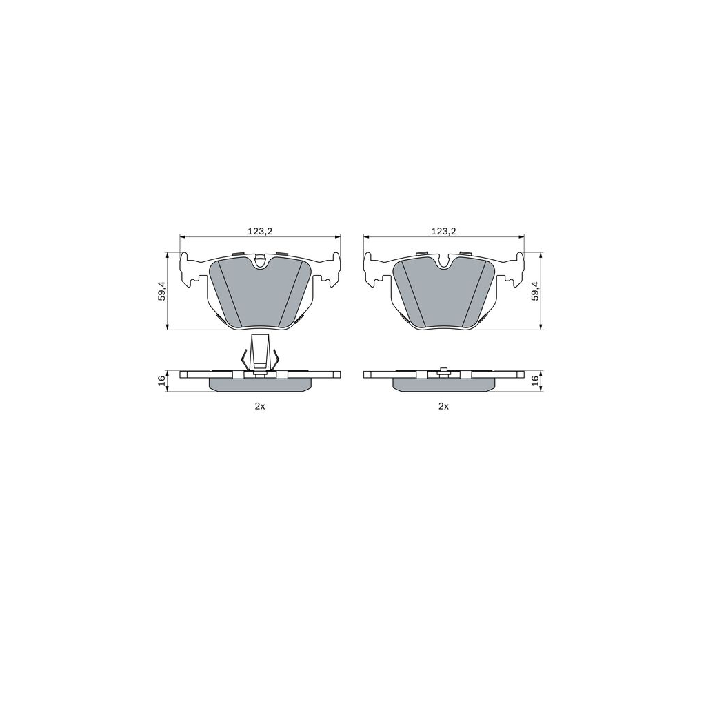 Гальмівні колодки Bosch 0 986 494 006 - зображення 3