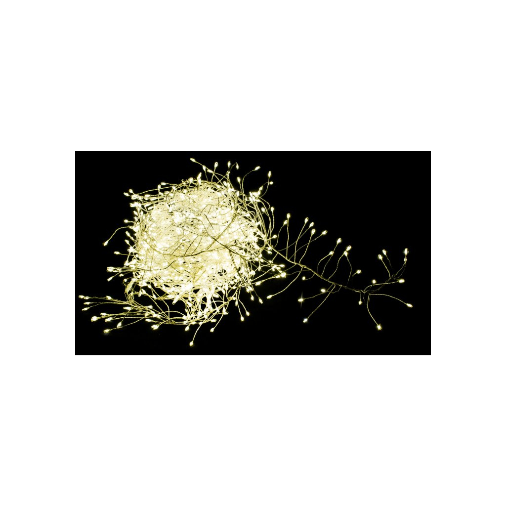 Гірлянда Luca Lighting кластер срібна струна, 11 м, теплий білий (8718861852820) - зображення 1
