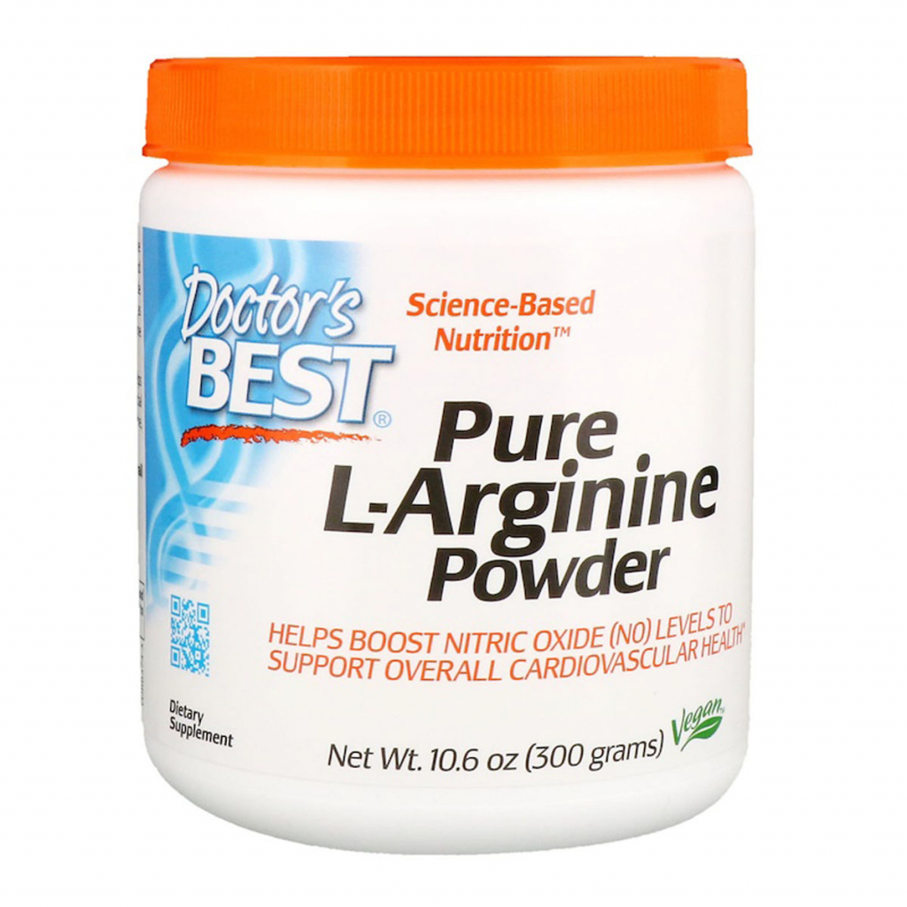 Амінокислота Doctor's Best L-Аргінін у Порошку, L-Arginine, 300 гр. (DRB00374) - зображення 1
