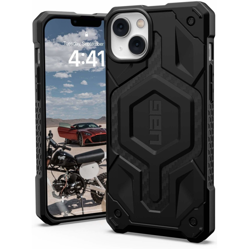 Чохол до мобільного телефона UAG Apple iPhone 14 Plus Monarch Pro Magsafe, Carbon Fiber (114029114242) - изображение 10