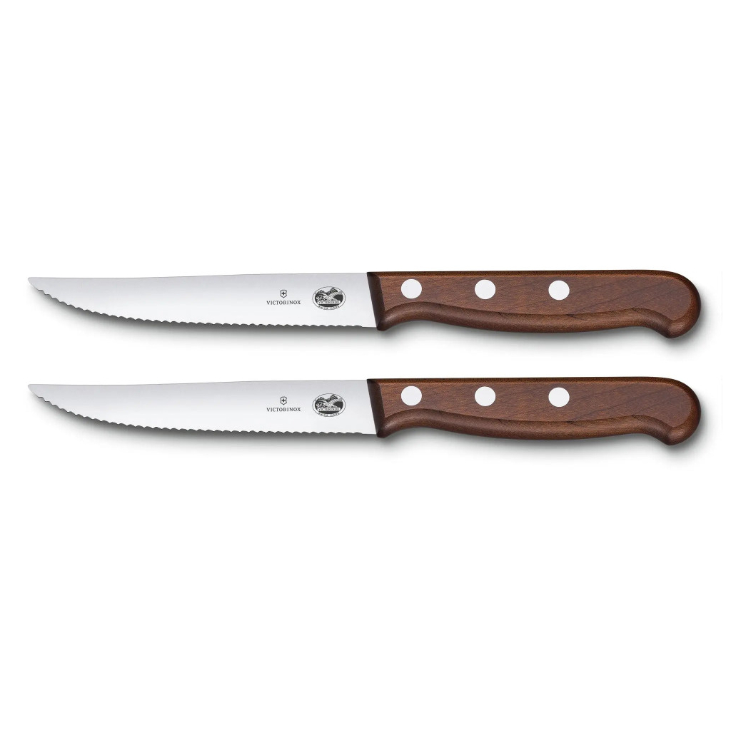 Набір ножів Victorinox Wood Steak Set 2шт Serrate (5.1230.12G) - зображення 3