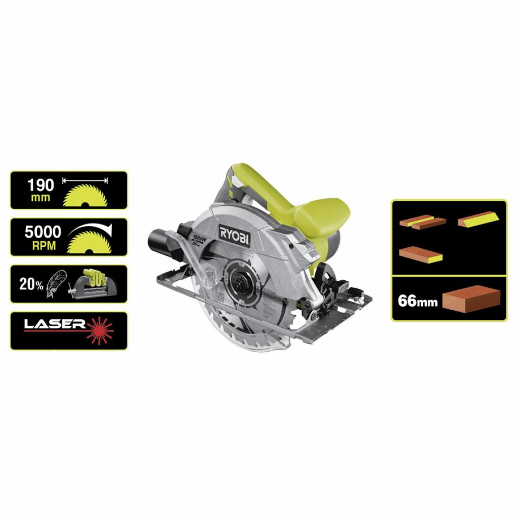 Дискова пила Ryobi Ryobi RCS1600-K (5133002779) - изображение 6