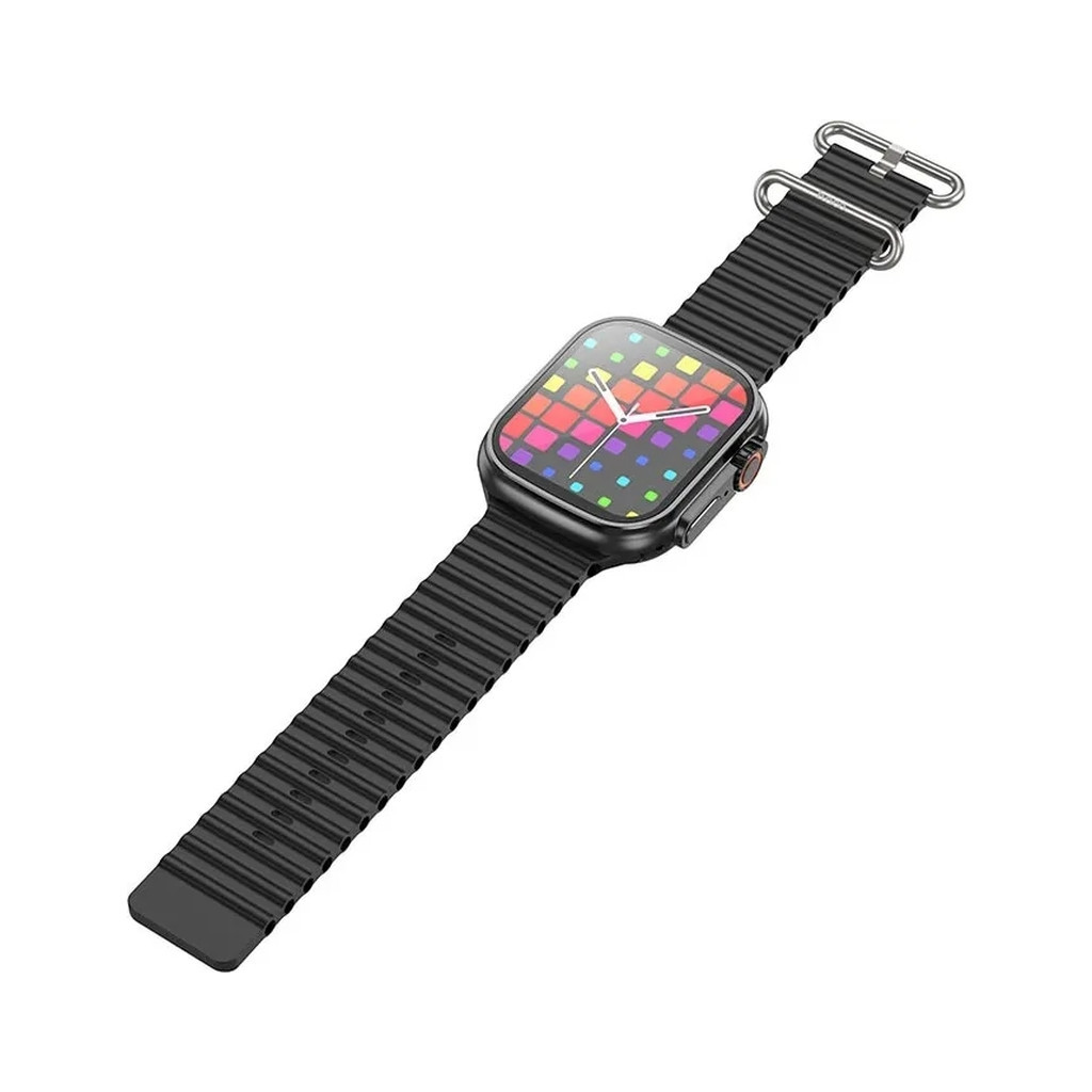 Смарт-годинник HOCO Y12 Ultra smart sports watch (call version) Black (6931474791986) - зображення 4