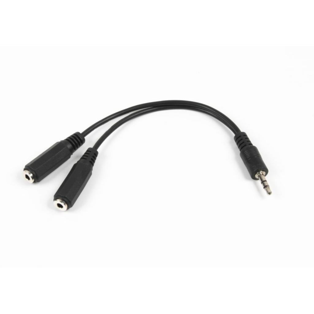 Кабель мультимедійний 3.5mm M to 2x3.5mm F 0.1m Cablexpert (CCA-415-0.1M) - зображення 1