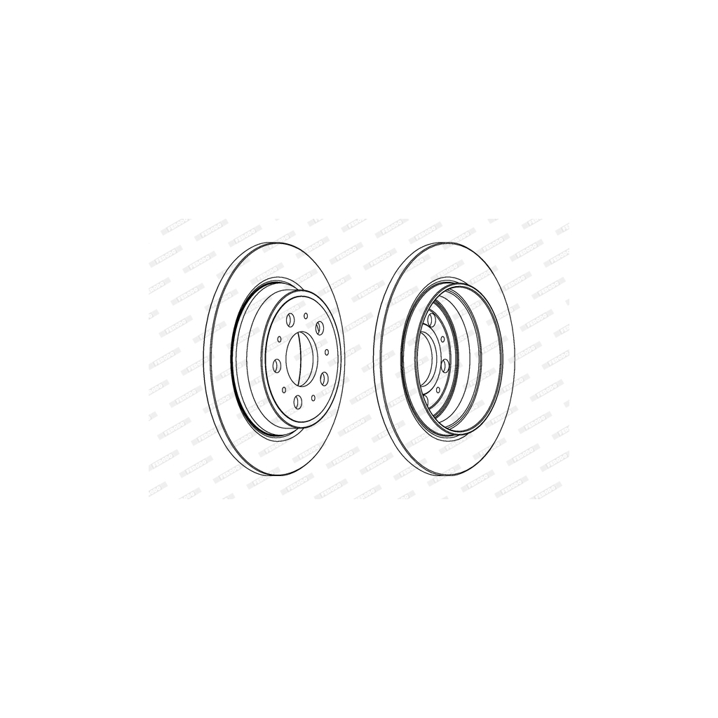 Гальмівний диск FERODO DDF1079C - зображення 1
