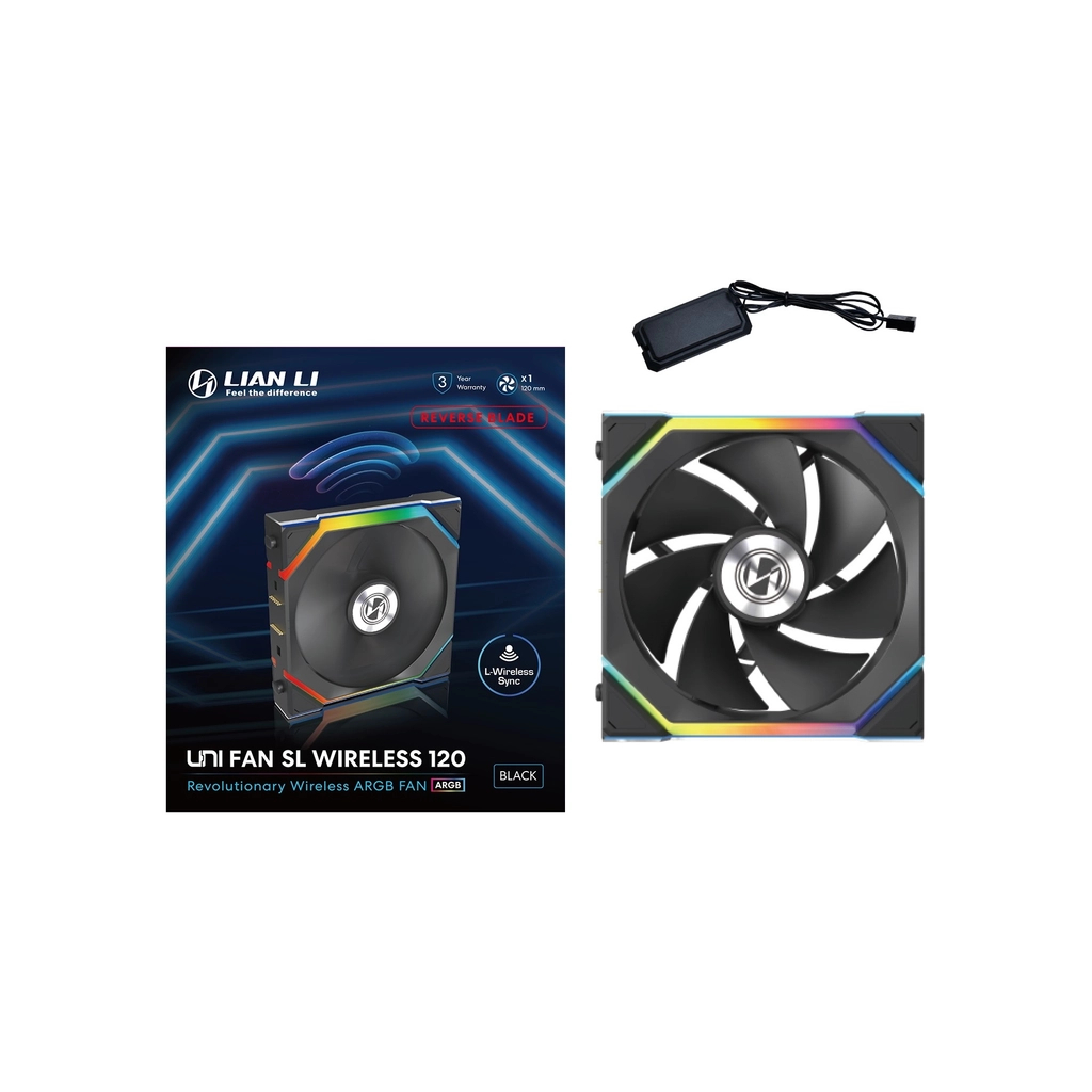 Кулер до корпусу Lian Li Uni Fan SL WIRELESS Reverse, 120-1, B (G99.12RSL1W1B.00) - зображення 7