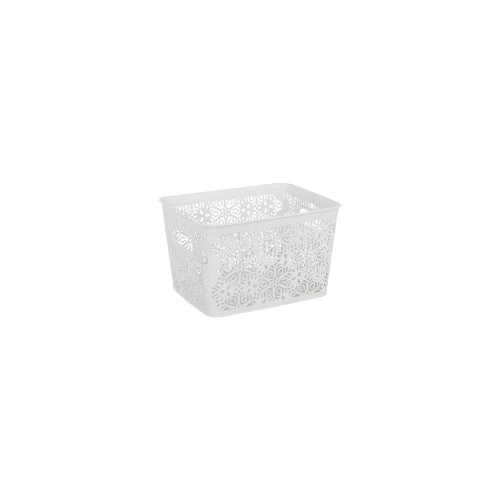 Кошик для зберігання Violet House 0502 2 Ажур White 7 л (0502 2 Ажур W б/кр. 7 л) - зображення 1