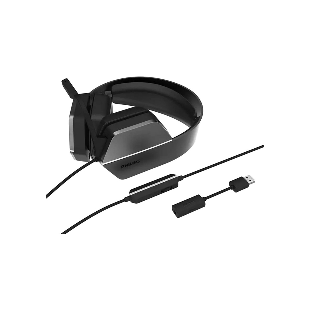 Навушники Philips Wired Gaming Headset 7.1 USB+ 3.5 мм (TAG4106BK/00) - зображення 2