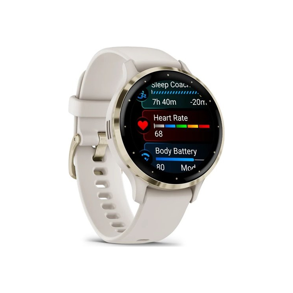 Смарт-годинник Garmin Venu 3S, Ivory + Soft Gold, GPS (010-02785-04) - зображення 3